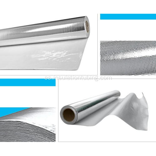 Papel de aluminio recubierto de calor Tela de fibra de vidrio